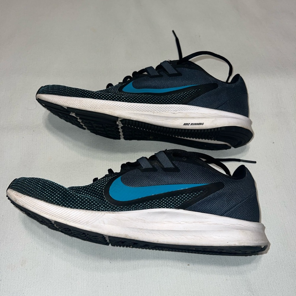 Nike Downshifter Men's Black and Teal Running Shoes